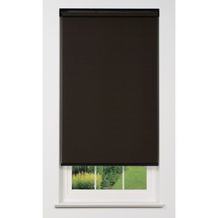 Linen Avenue Cordless 1% Solar Screen Standard Roller Shade, 43 1/2 W x 48 H, Shadow R2SS1SW4350B48
